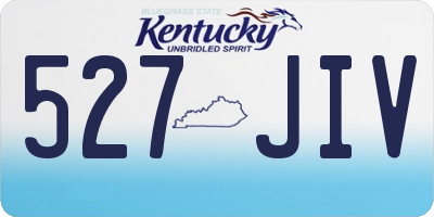 KY license plate 527JIV