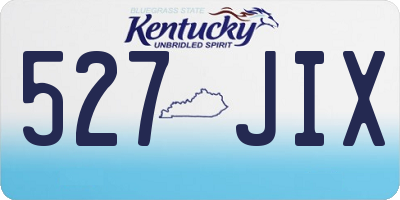 KY license plate 527JIX