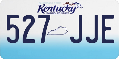 KY license plate 527JJE