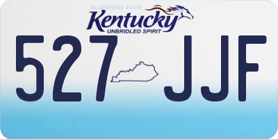 KY license plate 527JJF