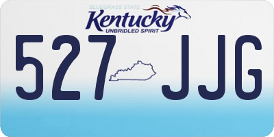 KY license plate 527JJG