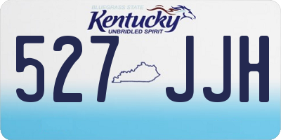 KY license plate 527JJH