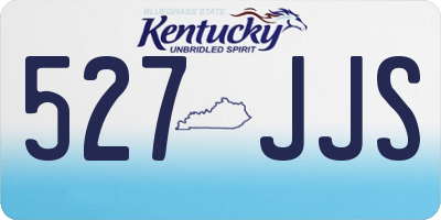 KY license plate 527JJS