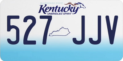 KY license plate 527JJV