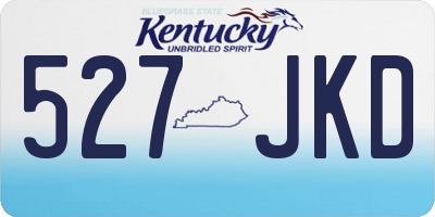 KY license plate 527JKD
