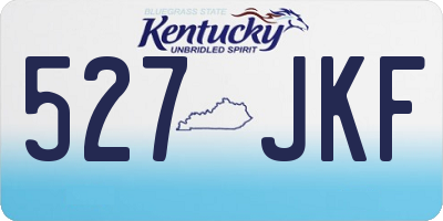 KY license plate 527JKF