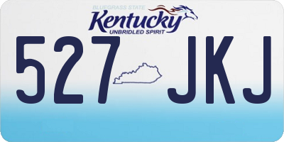 KY license plate 527JKJ