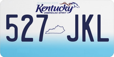 KY license plate 527JKL