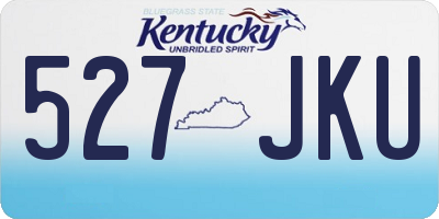 KY license plate 527JKU