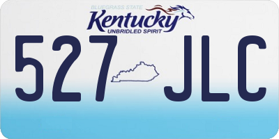 KY license plate 527JLC