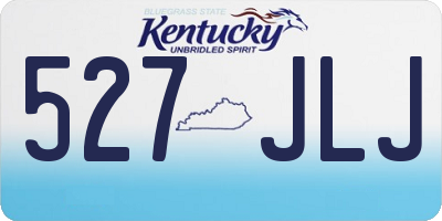 KY license plate 527JLJ