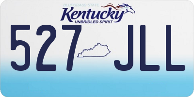KY license plate 527JLL