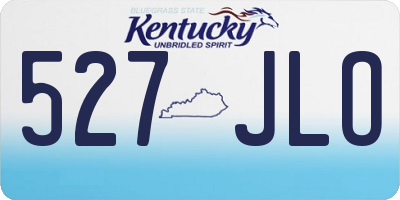 KY license plate 527JLO