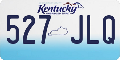 KY license plate 527JLQ