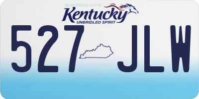KY license plate 527JLW