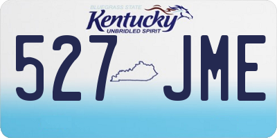 KY license plate 527JME
