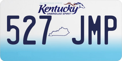 KY license plate 527JMP