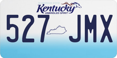 KY license plate 527JMX