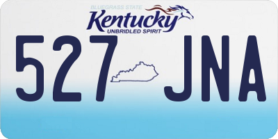 KY license plate 527JNA