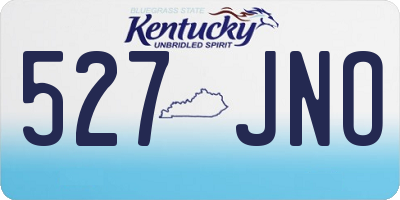 KY license plate 527JNO