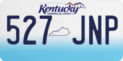 KY license plate 527JNP