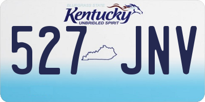 KY license plate 527JNV