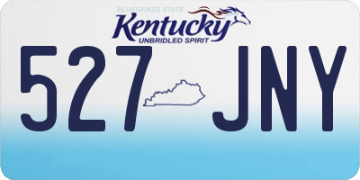 KY license plate 527JNY