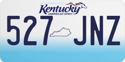 KY license plate 527JNZ