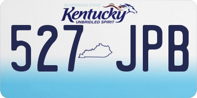 KY license plate 527JPB
