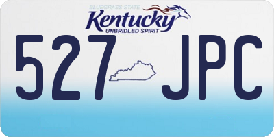 KY license plate 527JPC