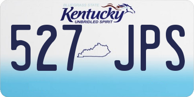 KY license plate 527JPS