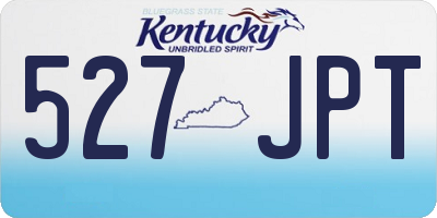 KY license plate 527JPT