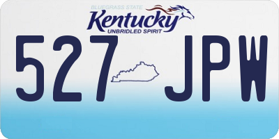 KY license plate 527JPW