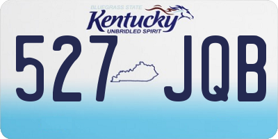 KY license plate 527JQB