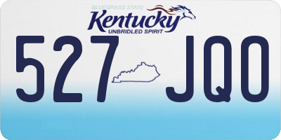 KY license plate 527JQO