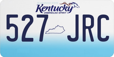 KY license plate 527JRC