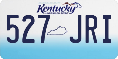 KY license plate 527JRI