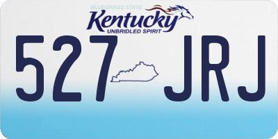 KY license plate 527JRJ