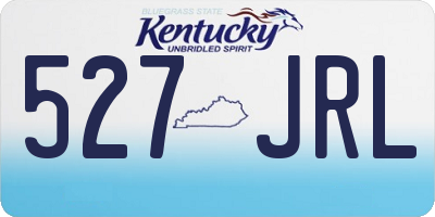 KY license plate 527JRL