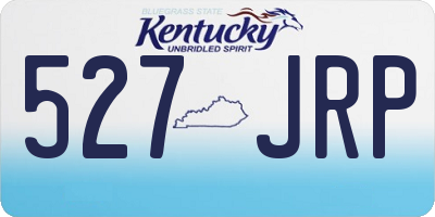 KY license plate 527JRP
