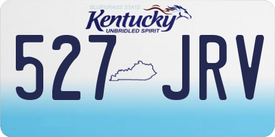 KY license plate 527JRV
