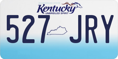 KY license plate 527JRY