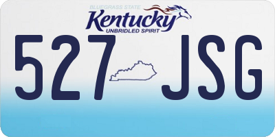 KY license plate 527JSG