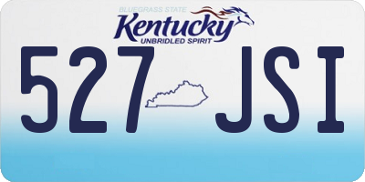 KY license plate 527JSI