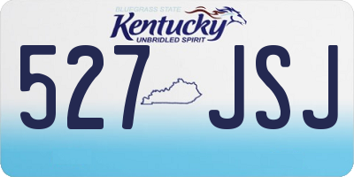 KY license plate 527JSJ