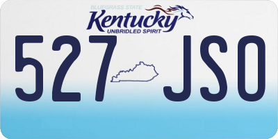 KY license plate 527JSO