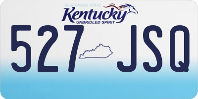 KY license plate 527JSQ