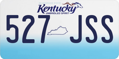 KY license plate 527JSS