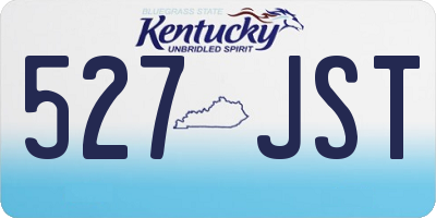 KY license plate 527JST