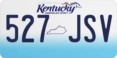 KY license plate 527JSV